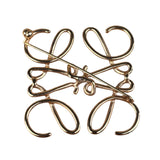 Loewe Gold Anagram Brooch
