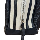 Chanel Navy Quilted Leather Lido Chain Shoulder Tote 2009