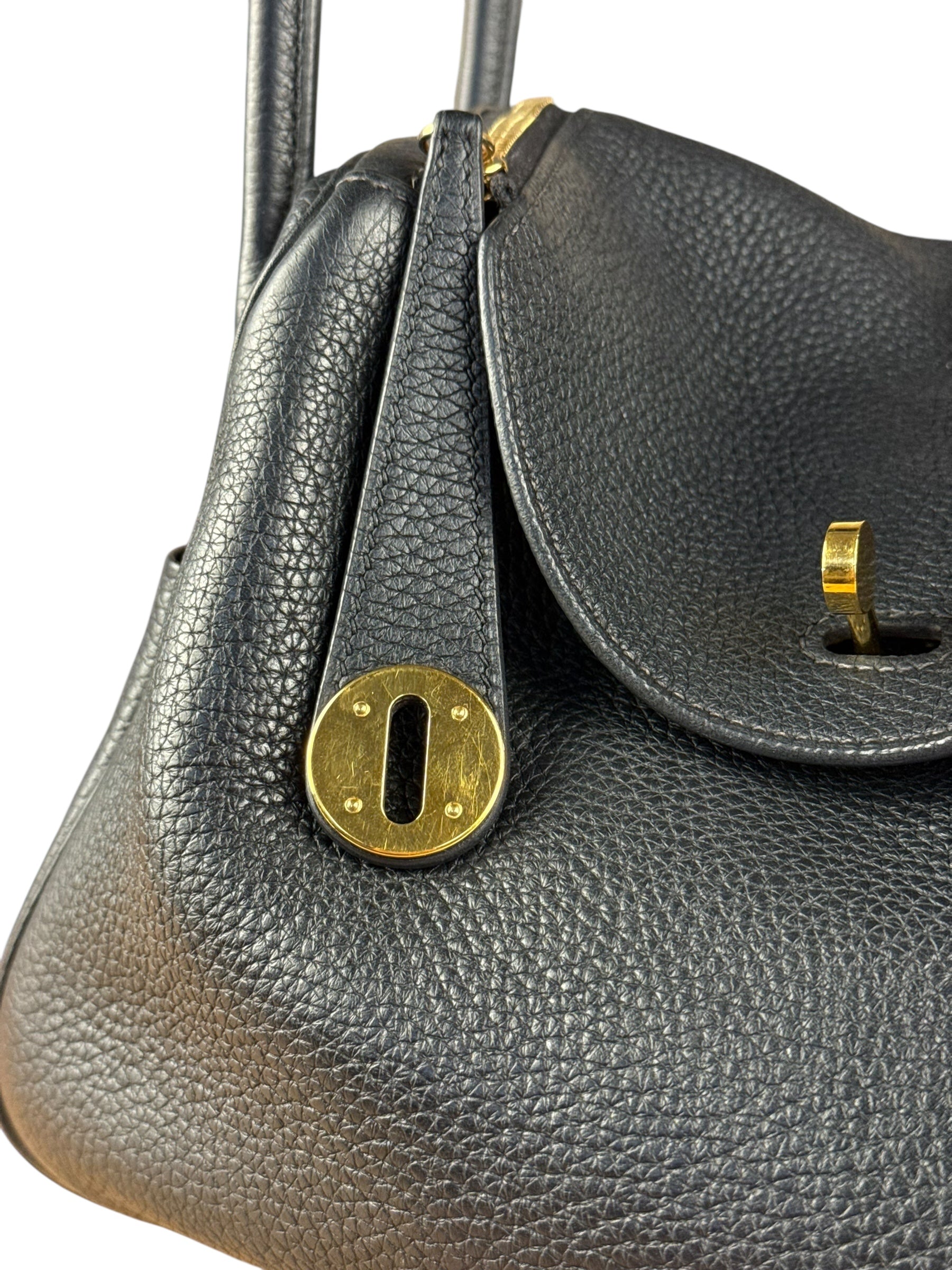 Hermes Black Clemence Lindy 26
