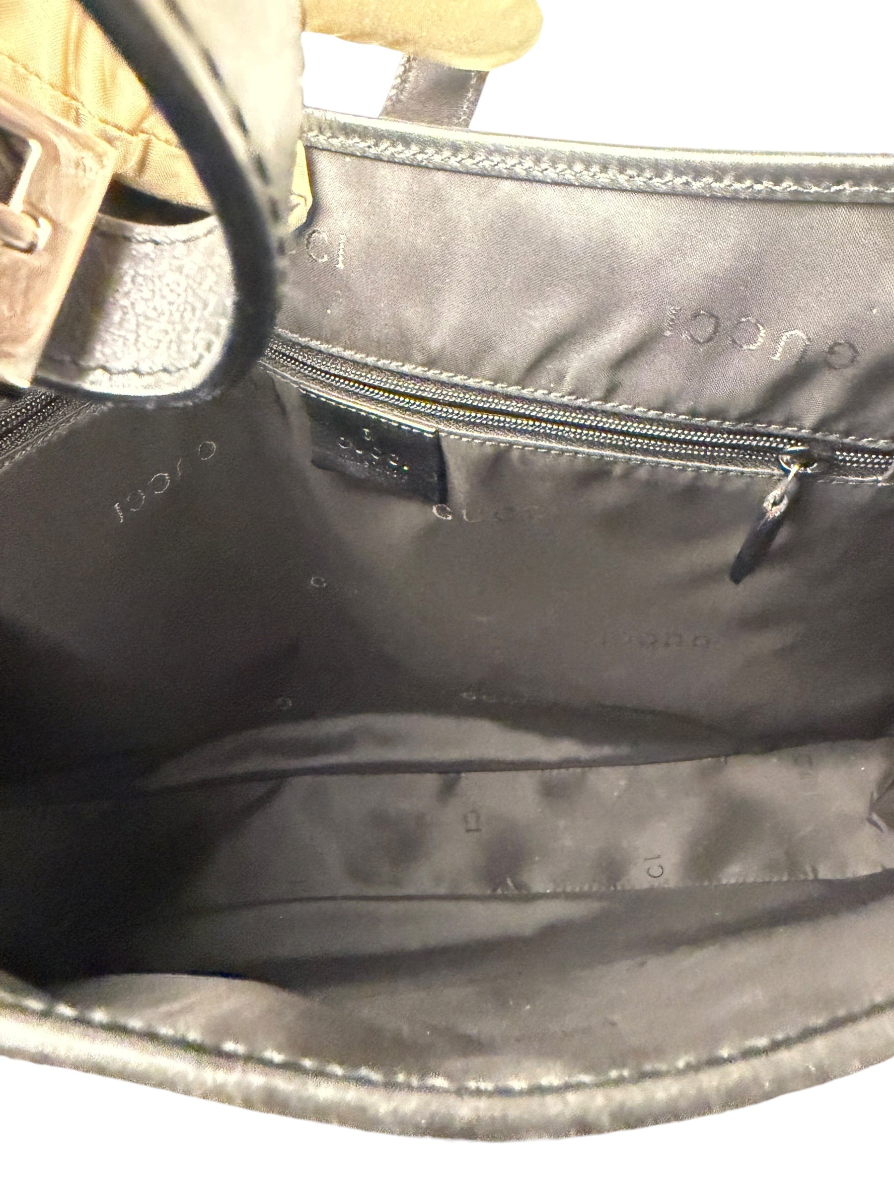 Gucci Black Leather Jackie Hobo Bag