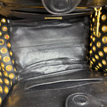 Miu Miu Leather Rings Red Biker Tote