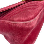 Gucci GG Marmont Matelasse Velvet Small Pink Chain Bag