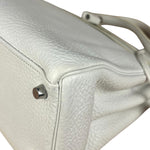Hermes Kelly 32 White Clemence Leather Handbag 2008