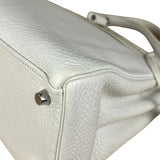 Hermes Kelly 32 White Clemence Leather Handbag 2008