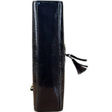 Gucci GG Purple Patent Flap Emily Chain Shoulder Bag