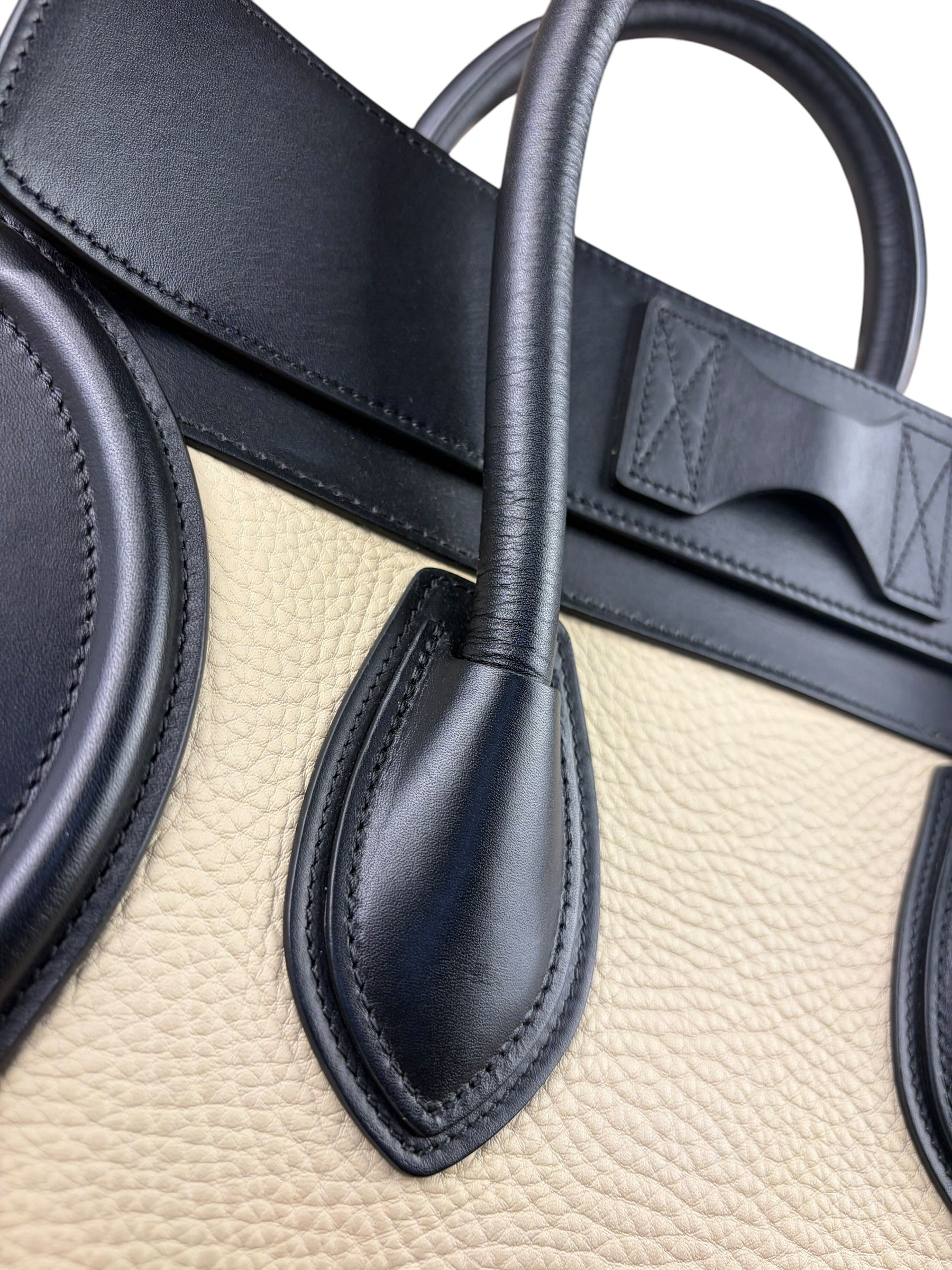 Celine Tri-Color Luggage Tote Bag