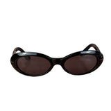 Gucci Black Oval Sunglasses ssed