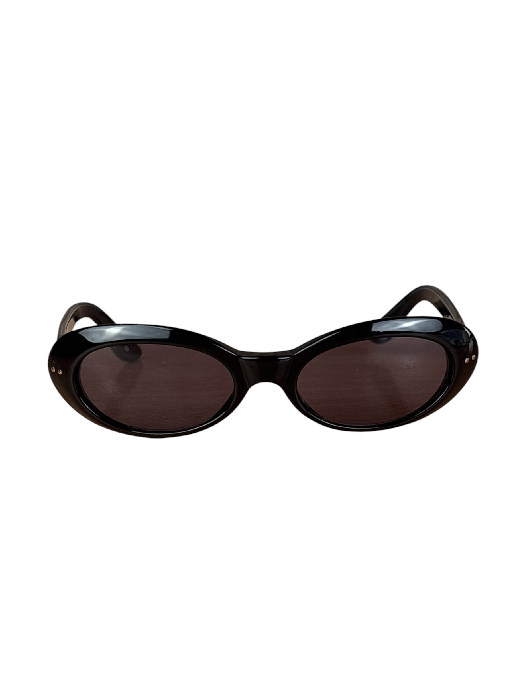 Gucci Black Oval Sunglasses ssed