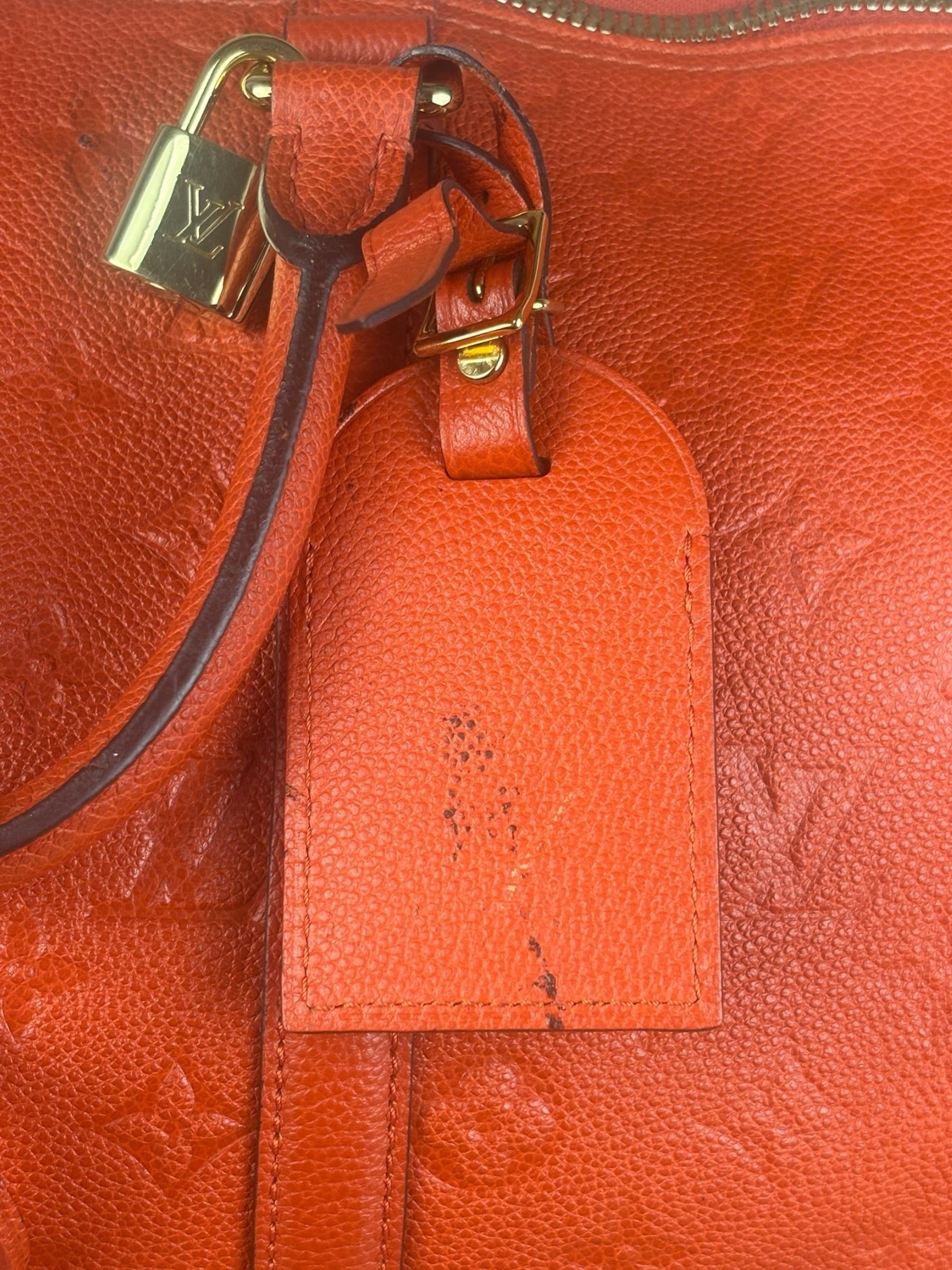 Louis Vuitton Red Empreinte Bandouliere 50