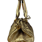 Chloé Vintage Gold Metallic Paddington Bag