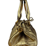 Chloé Vintage Gold Metallic Paddington Bag