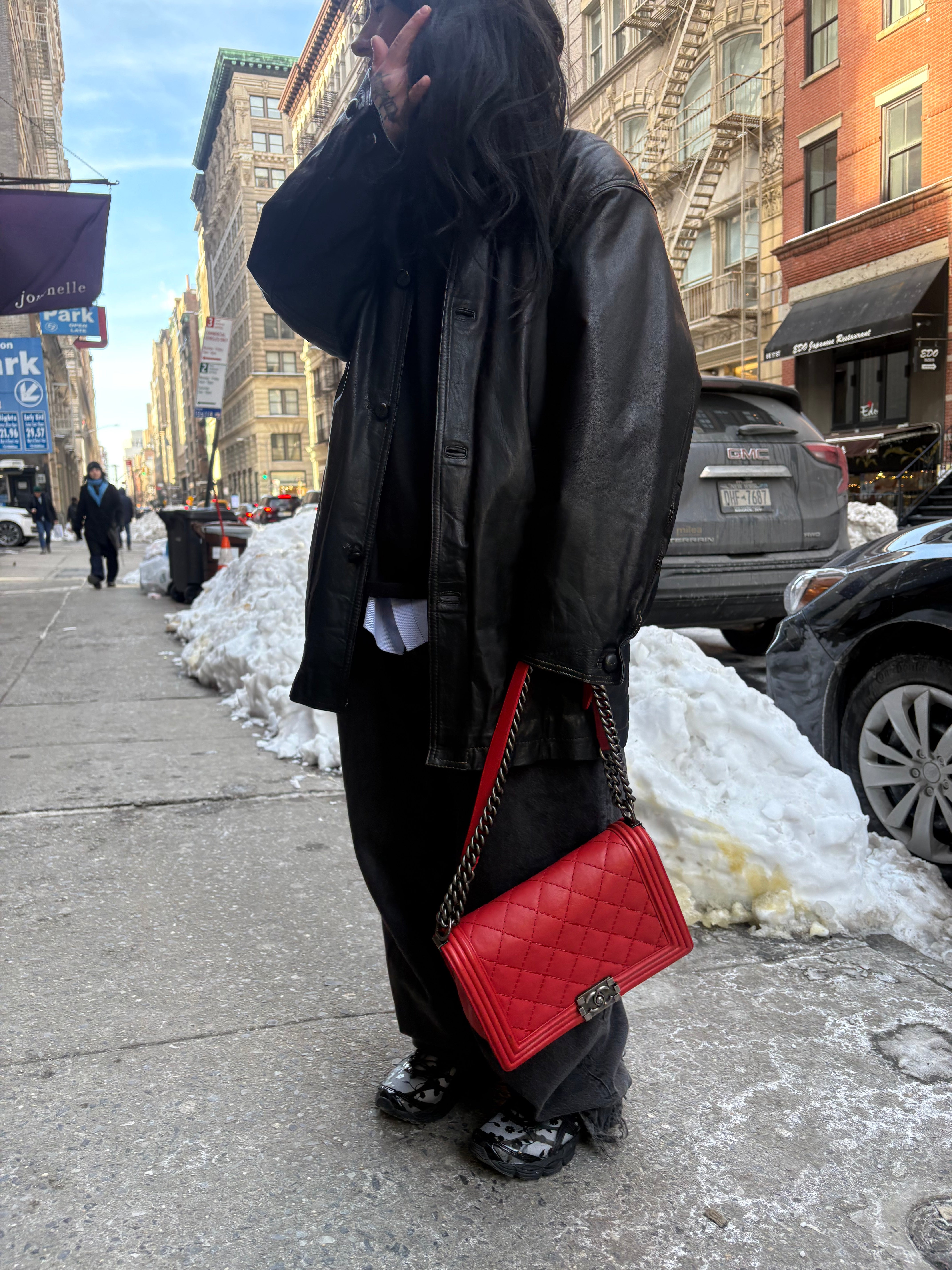 Gleman Gleman Vintage Black Leather Coat – 17th St