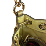 Coach Yellow Gold Mini Bucket Crystal Two-Way Bag