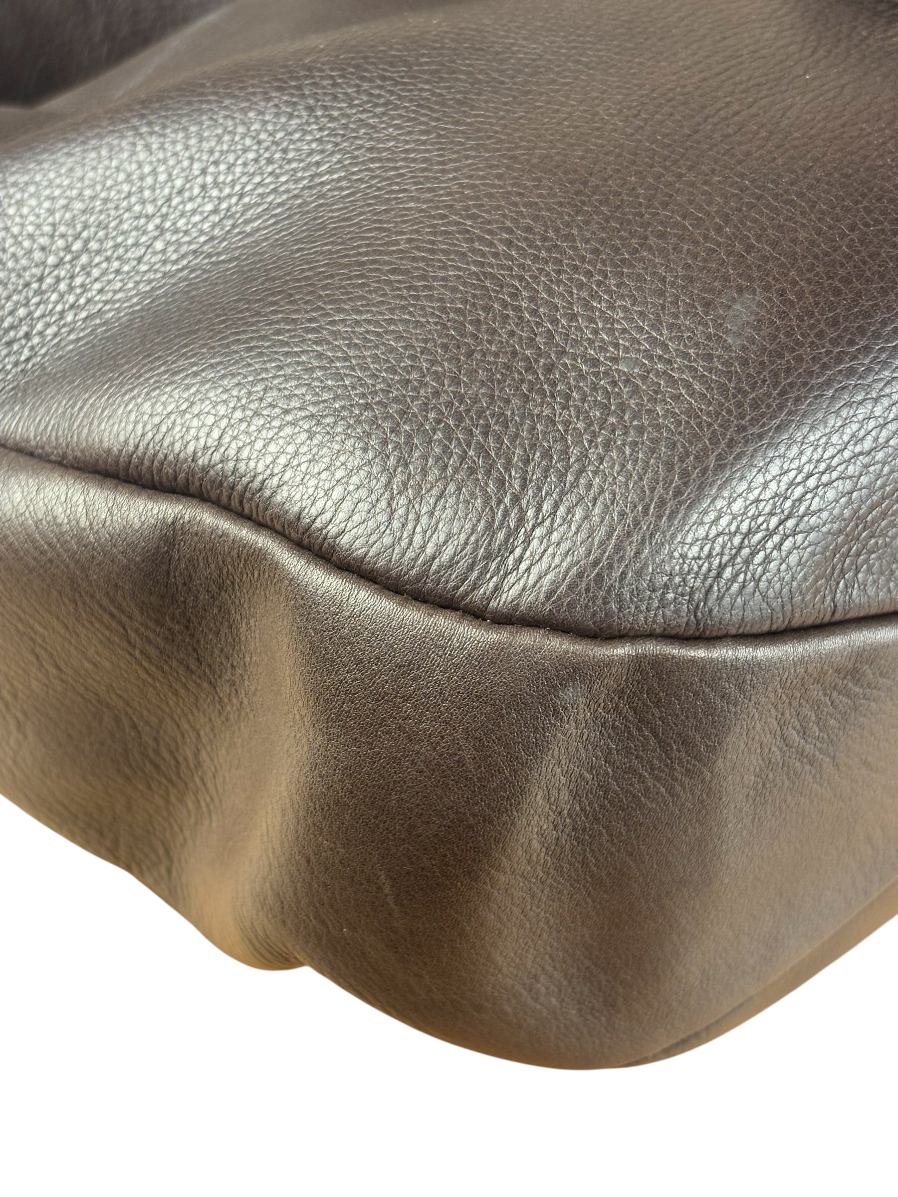 Ferragamo Vintage Brown Leather Hobo Bag