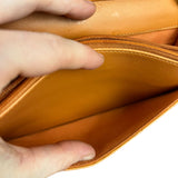Chanel Orange Patent Leather Flap Wallet on Chain Bag