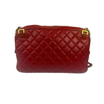 Chanel Red Quilted Leather Camera Bag 2012