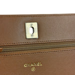 Chanel Brown Quilted Leather Wallet on Chain Shoulder Bag 2026