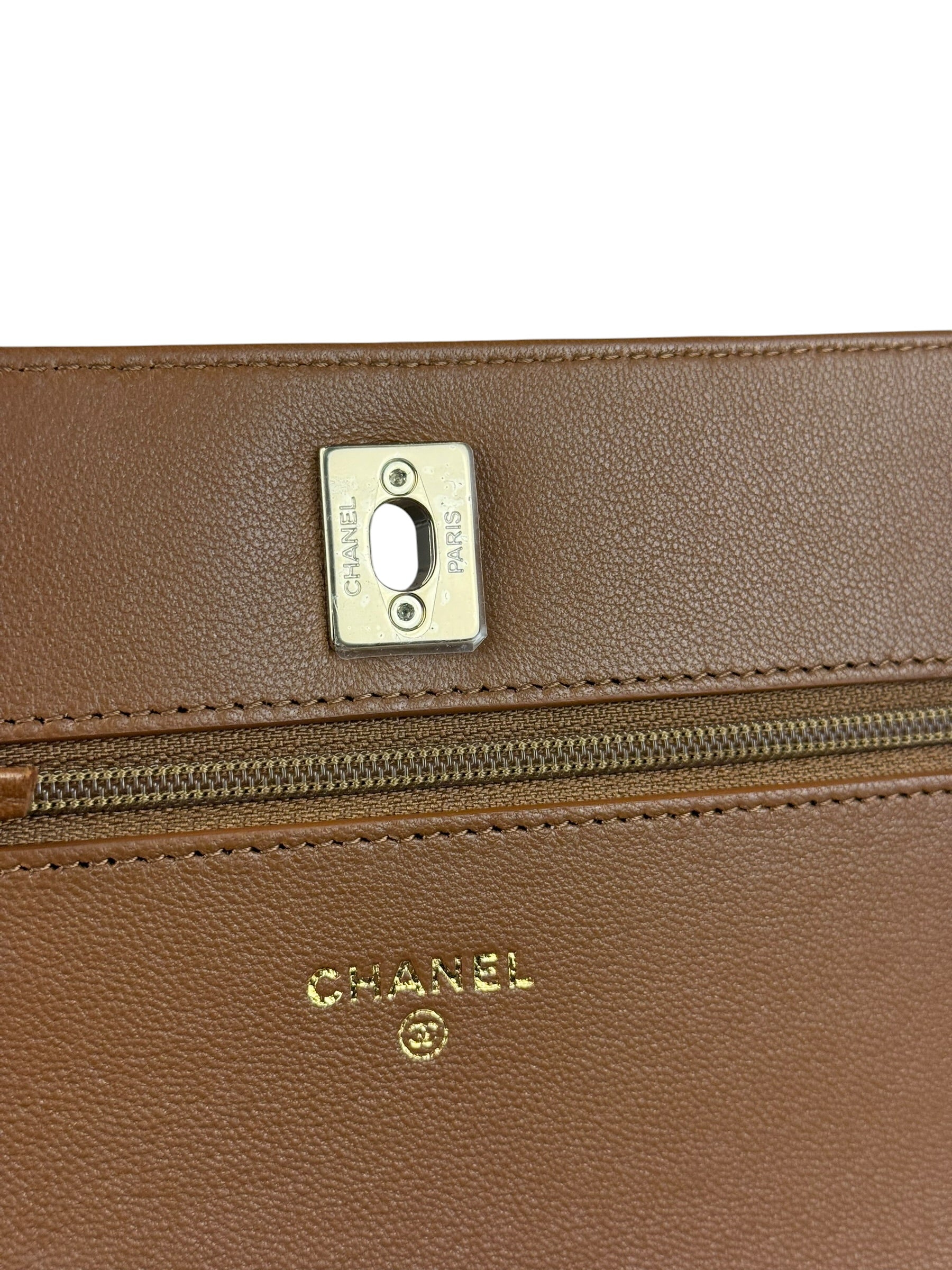 Chanel Brown Quilted Leather Wallet on Chain Shoulder Bag 2026