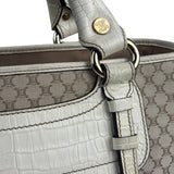 Celine Beige Leather Trim Macadam Boogie Tote