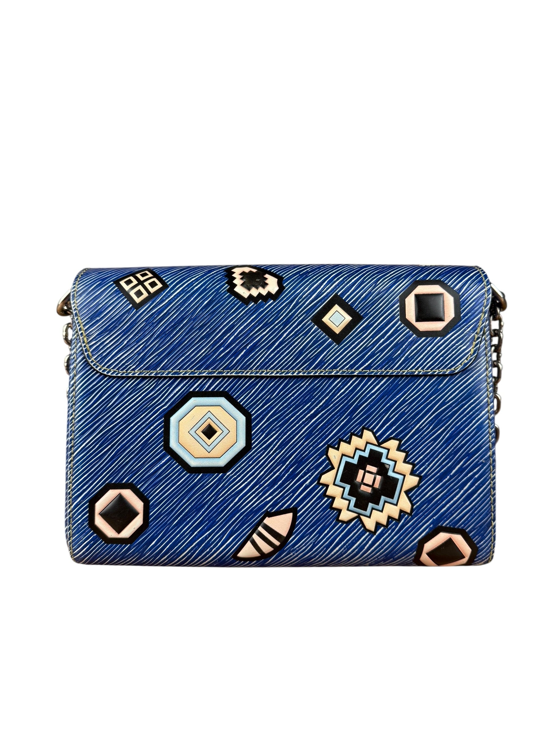 Louis Vuitton Blue Aztec Epi Leather Twist MM Bag