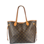 Louis Vuitton Monogram Neverful MM Pink Canvas-Lined Tote Bag