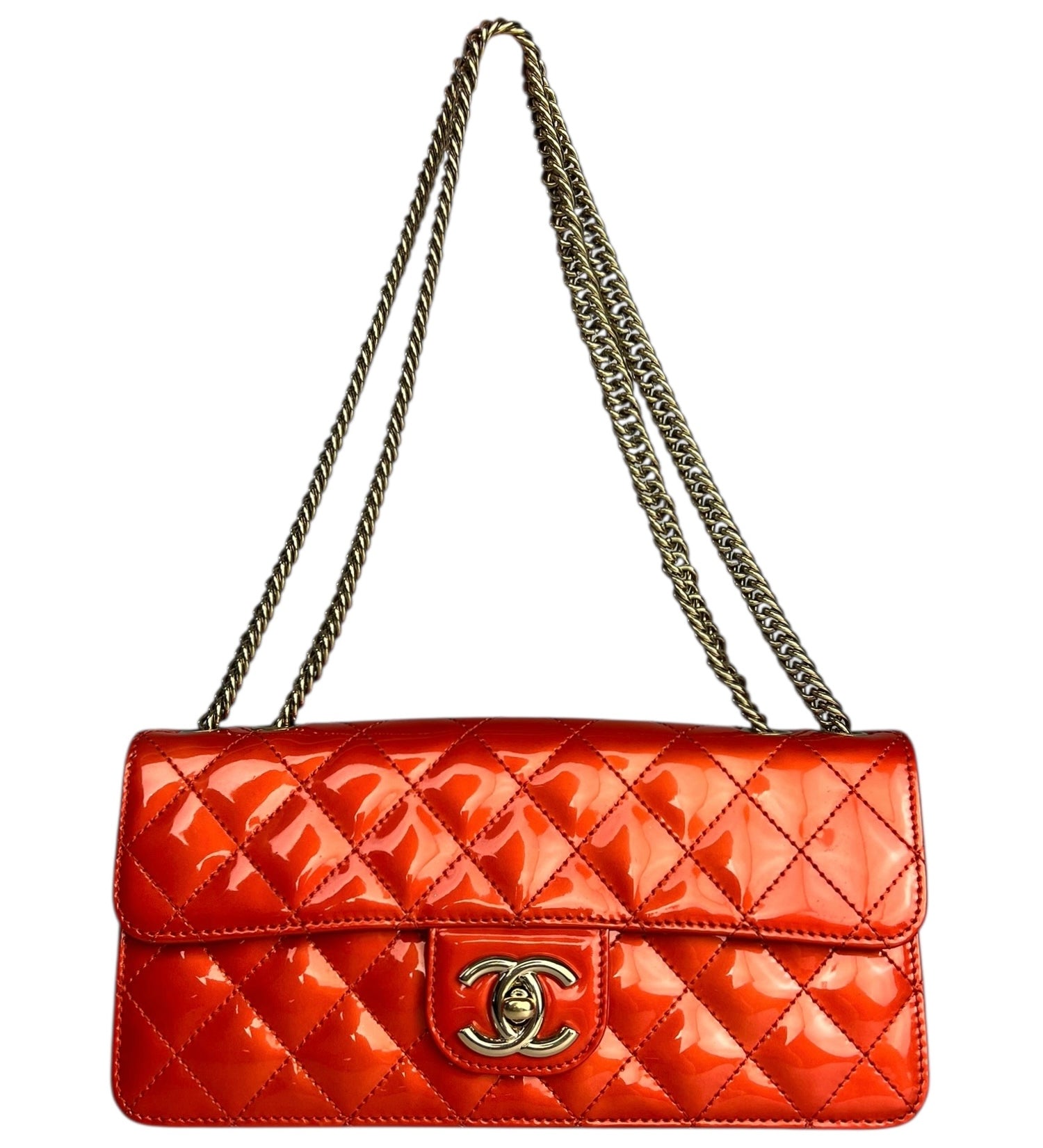 Chanel Red Metallic Evening Star Flap Bag 2008