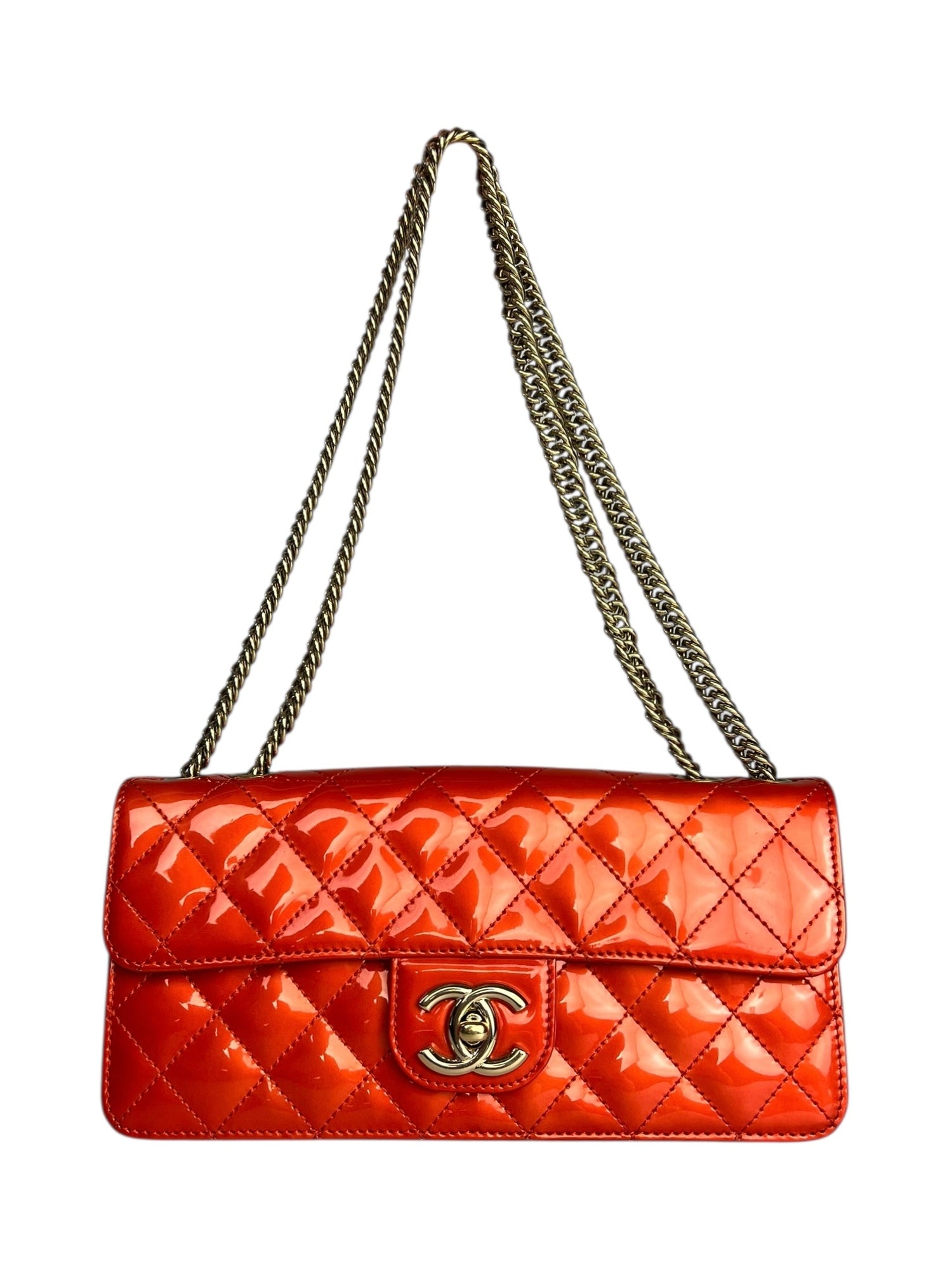 Chanel Red Metallic Evening Star Flap Bag 2008