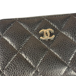 Chanel Black Caviar Quilted Leather Zipped Coin Purse 2018
