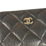 Chanel Black Caviar Quilted Leather Zipped Coin Purse 2018
