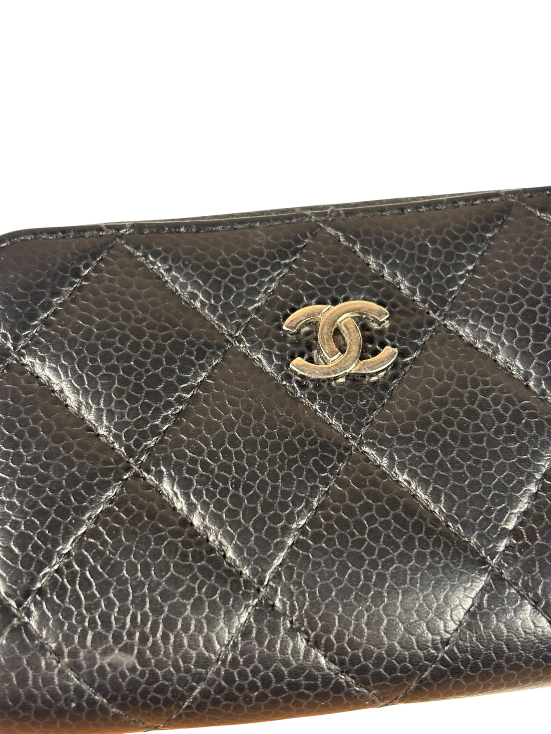 Chanel Black Caviar Quilted Leather Zipped Coin Purse 2018