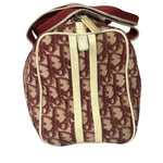 Christian Dior Vintage Red Trotter Boston Bag