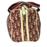 Christian Dior Vintage Red Trotter Boston Bag