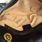 Gucci Black Pearly GG Marmont Flap Bag