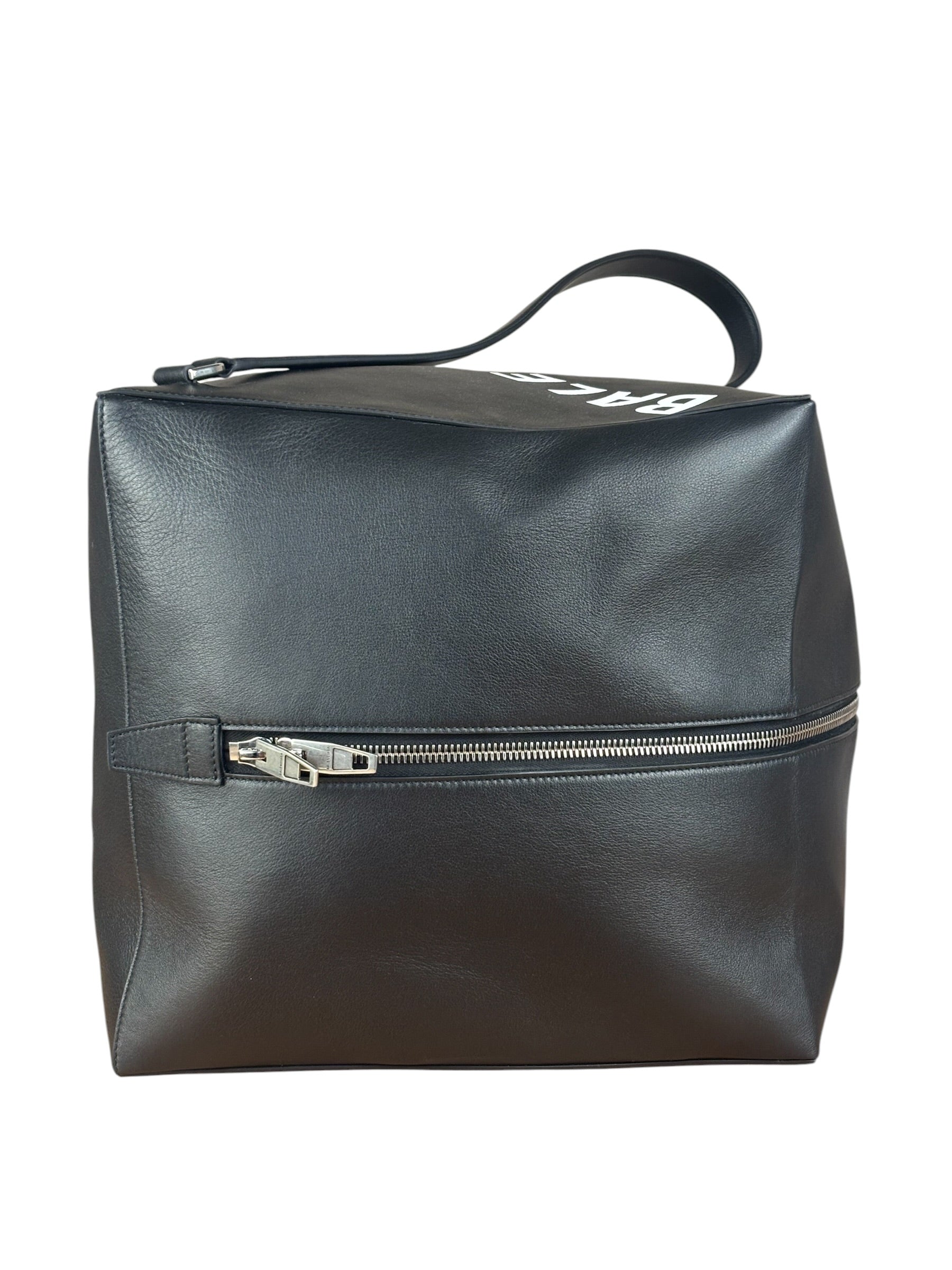 Balenciaga Black Leather Giant Box Bag