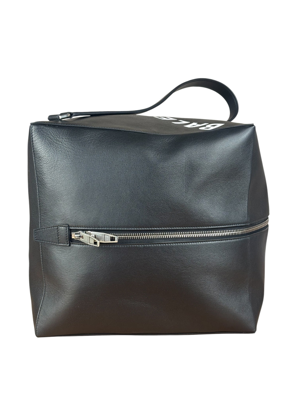 Balenciaga Black Leather Giant Box Bag