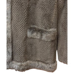 Flash Moonbat Brown Rabbit Fur Reversible Coat