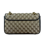 Gucci Beige/Black GG Marmont Shoulder Bag