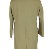 Burberry Vintage Khaki Plaid Lined Mid-Length Coat