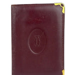 Cartier Vintage Burgundy Leather Wallet