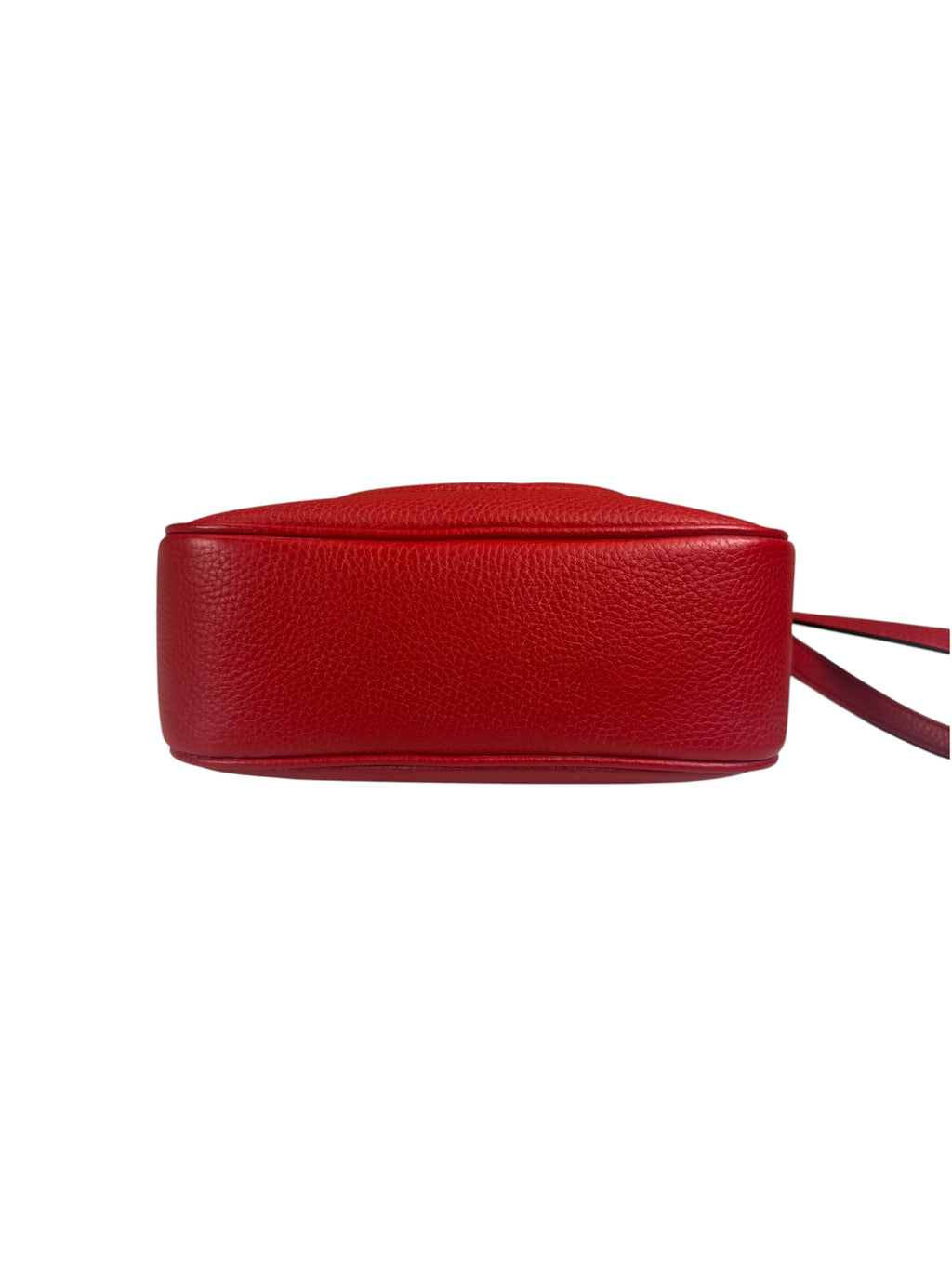 Gucci Red Calfskin Leather Soho Disco Crossbody Bag