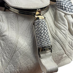 Fendi Vintage White Nappa Leather Spy Shoulder Bag