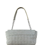 Chanel 2005 Canvas Camellia No. 5 Flap Shoulder Bag