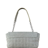 Chanel 2005 Canvas Camellia No. 5 Flap Shoulder Bag