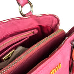 Miu Miu Pink Leather 2Way Tote Bag