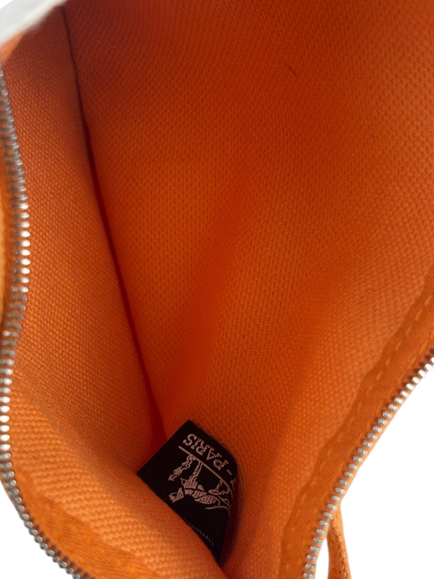 Hermes Light Beige/Orange Bora Bora Tote Bag PM
