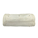 Chloé White Leather Paddington Handbag (Repainted)