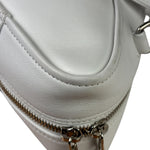 Balenciaga White Leather Triangle Two-Way Bag