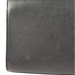 Yves Saint Laurent Black Leather Flap Clutch