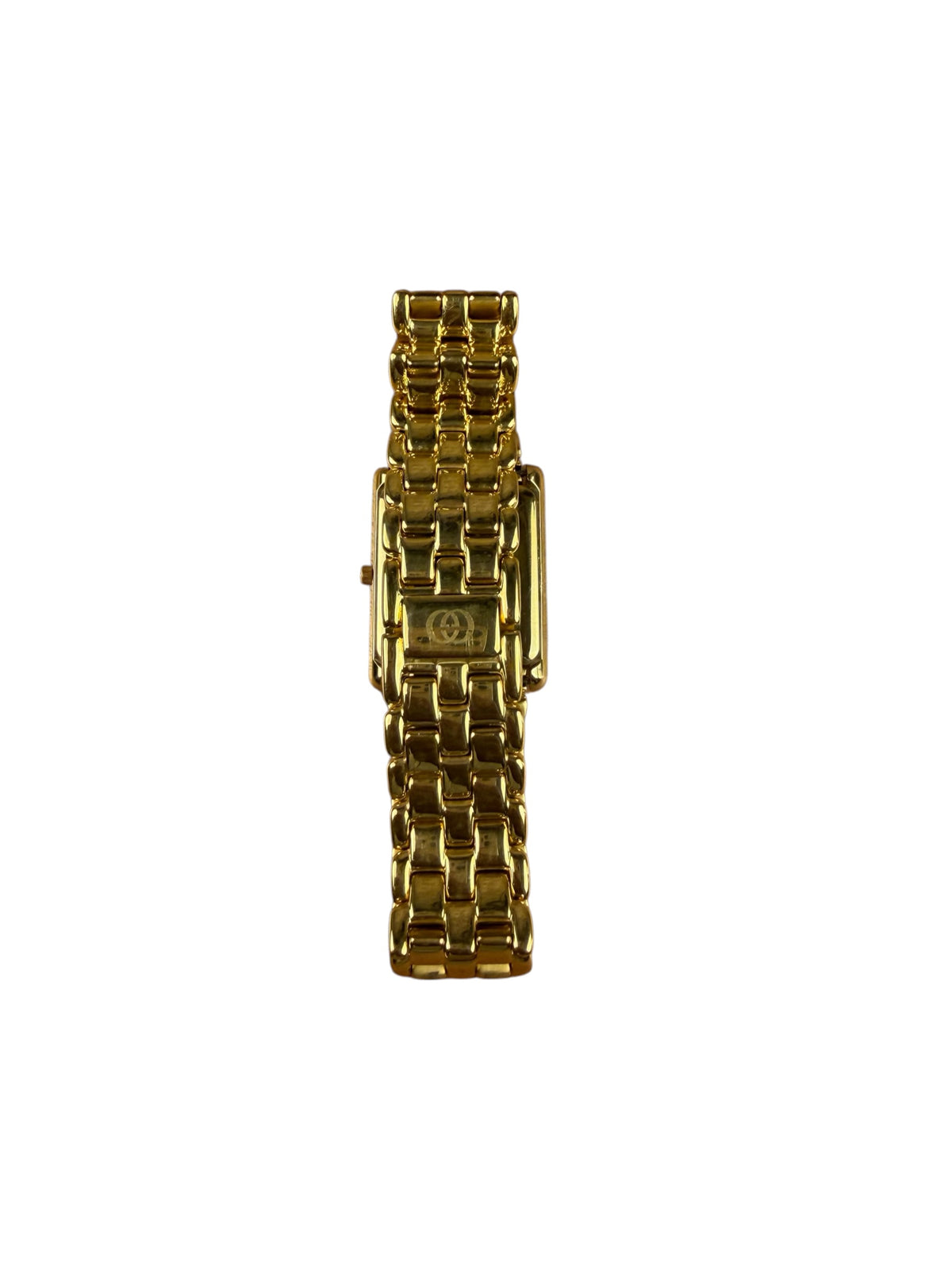 Gucci 1200M Gold Plated Tank Roman Numeral Bezel