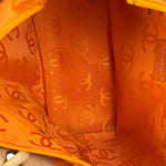 Chanel Beige Quilted Lambskin Linge Cambon Tote2005
